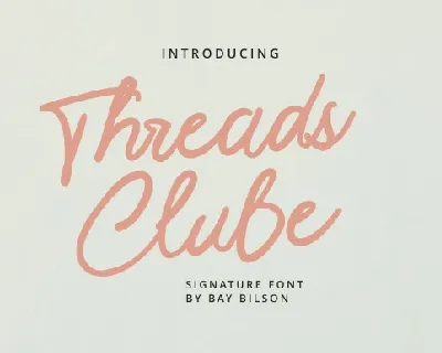 Threads Clube font