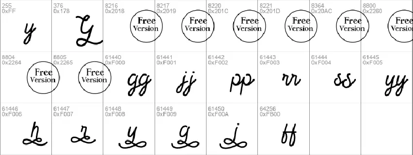 Barnie's Free Trial font