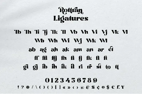 Rottran font