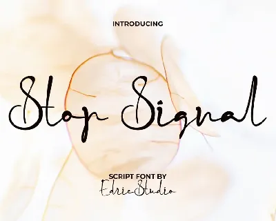 Stop Signal font