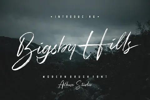 Bigsby Hills font