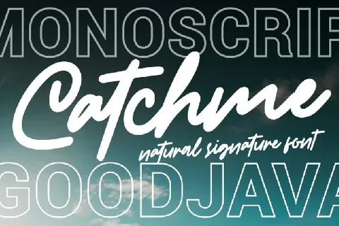 Catchme Signature font