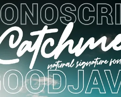 Catchme Signature font