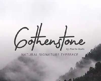 Gothenstone font