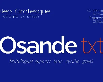 Osande Txt font