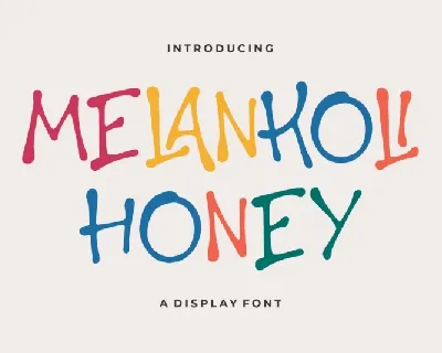 Melankoli Honey font