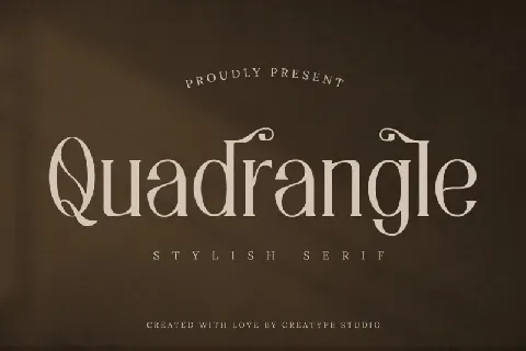 Quadrangle font