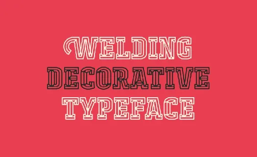 Welding font