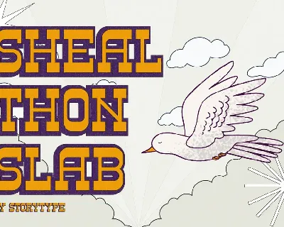 Sheal Thon Slab font