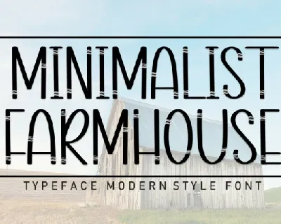 Minimalist Farmhouse font