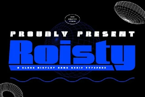 Roisty font