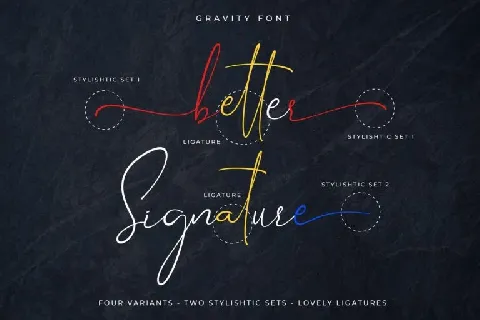 Gravity Signature Free Download font