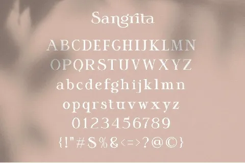 Sangrita font