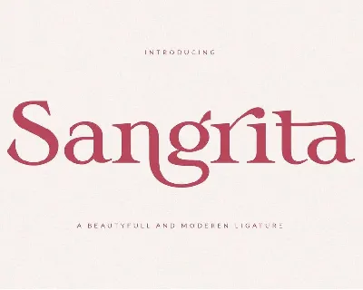 Sangrita font