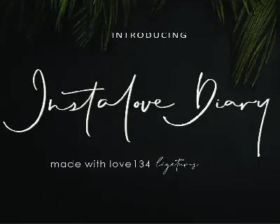 Instalove Diary font