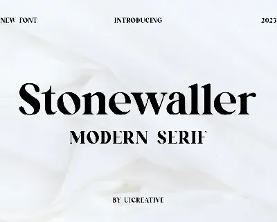Stonewaller font