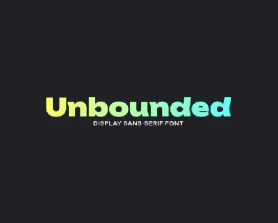 Unbounded Family font