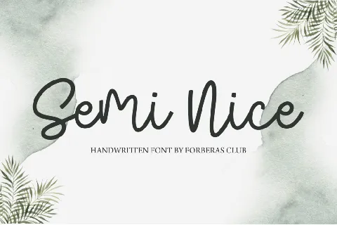 Semi Nice font