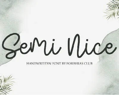 Semi Nice font