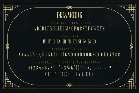 Delamoore font