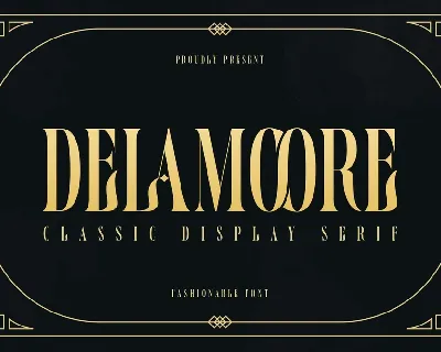 Delamoore font