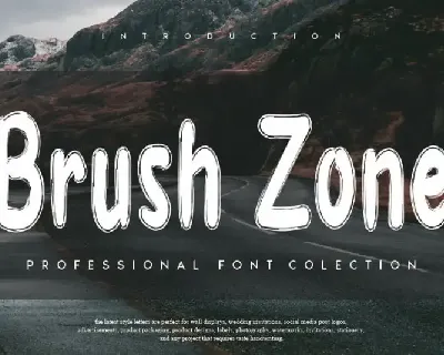 Brush Zone Brush font