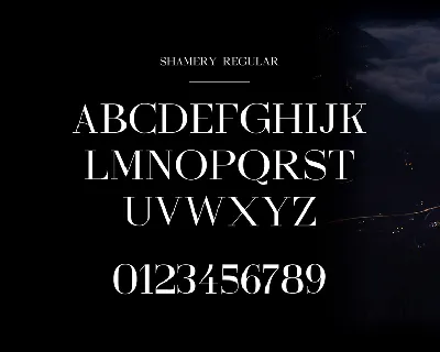 Shamery Typeface font