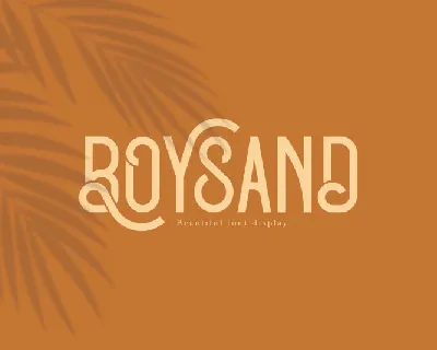 Boysand Display font