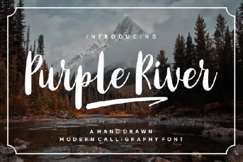 Purple River font