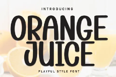 Orange Juice Display font