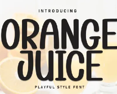 Orange Juice Display font