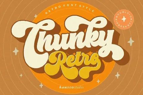 Chunky Retro font