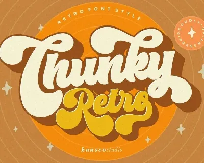 Chunky Retro font