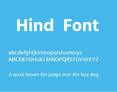 Hind Free font