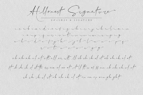 Hillonest Signature font