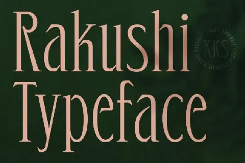 Rakushi font