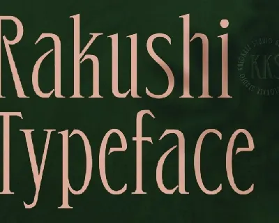 Rakushi font