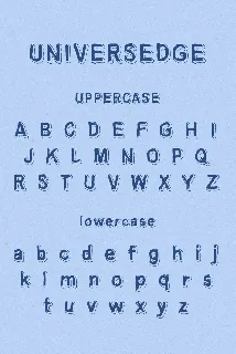 Universedge font