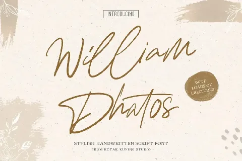 William Dhatos font