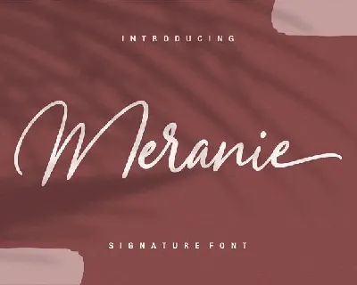 Meranie Signature font