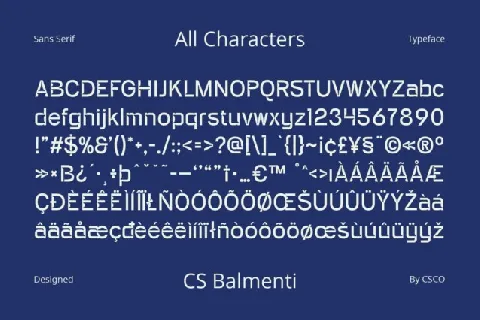 CS Balmenti font
