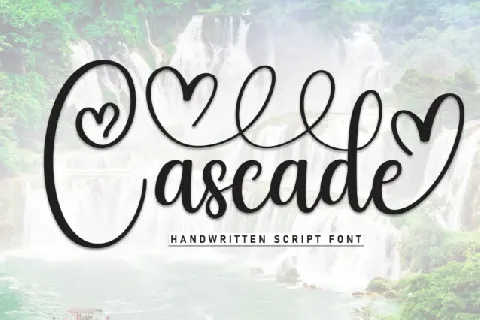 Cascade Calligraphy font