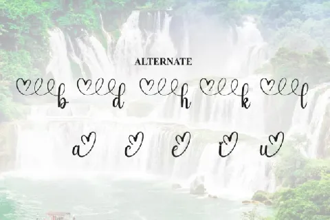 Cascade Calligraphy font