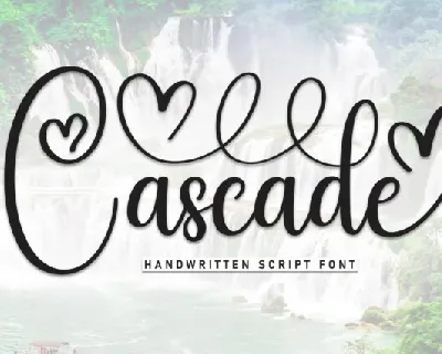 Cascade Calligraphy font