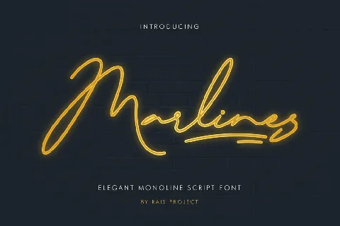 Marlines Demo font