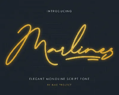 Marlines Demo font