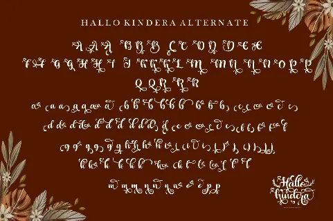 Hallo Kindera font