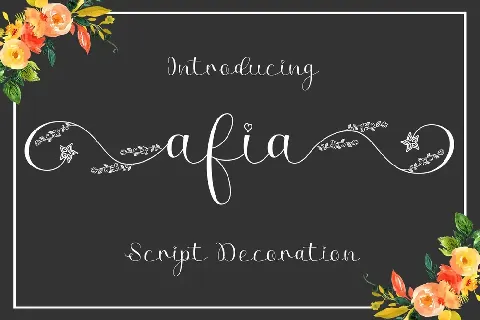 Afia Script font