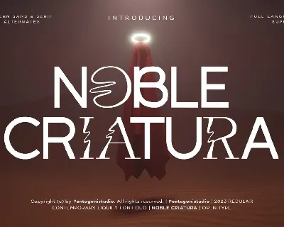 noble criatura Demo font