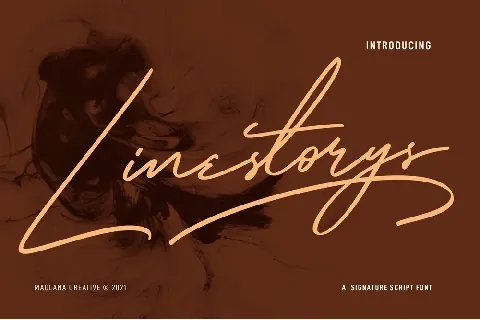 Linestorys font